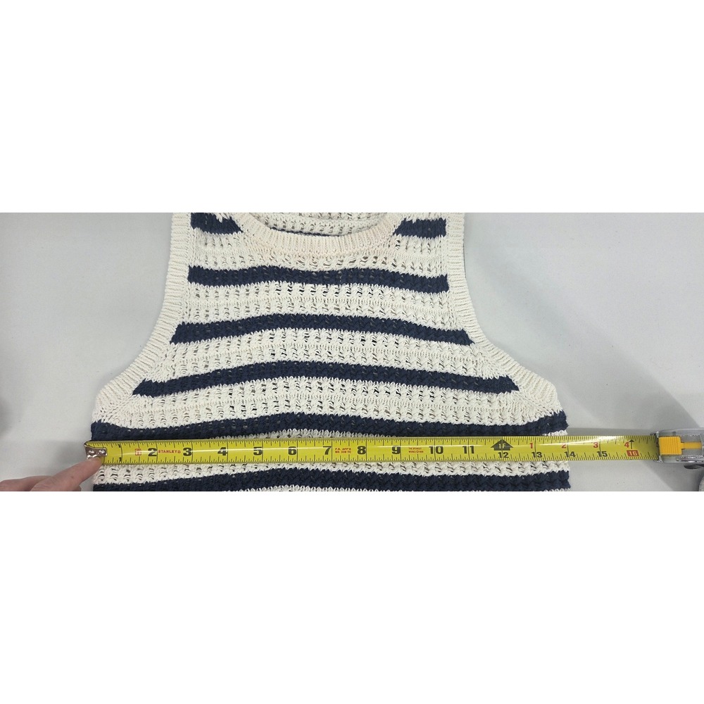NWT Madewell Crochet-Knit Crewneck Sweater Tank Size X Small - Picture 8 of 11